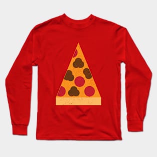 Pizza Flat Vintage Long Sleeve T-Shirt